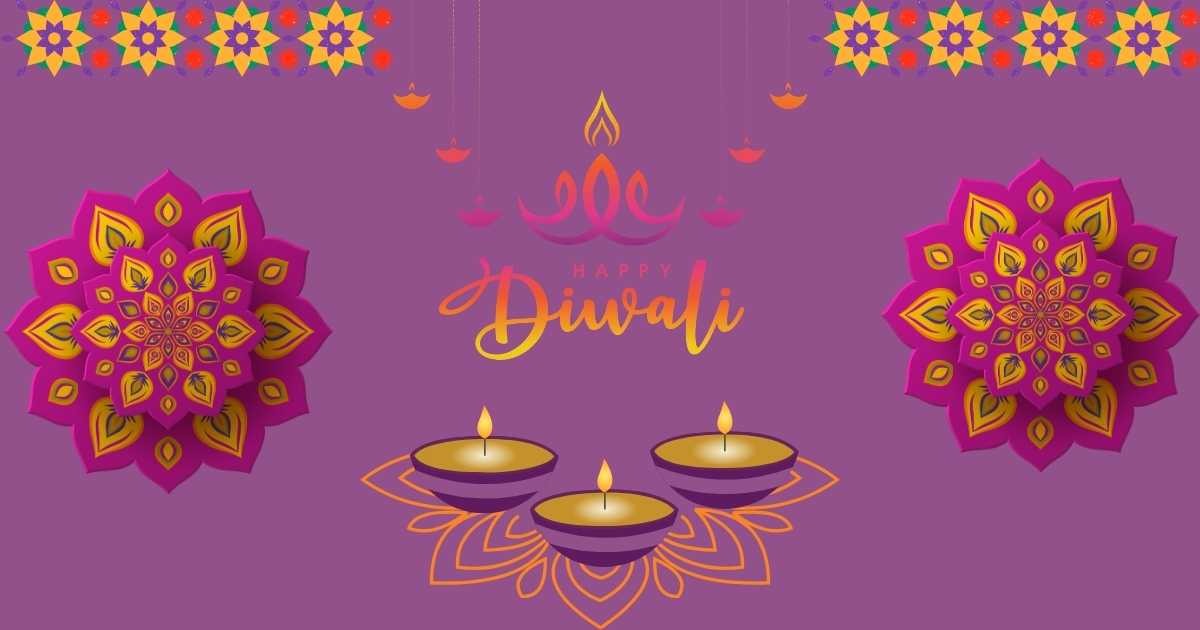 Happy-Diwali-purple background-looks-pretty